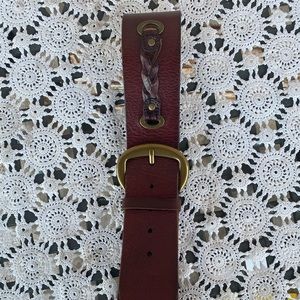 Vintage Fossil Genuine Leather Brown Belt